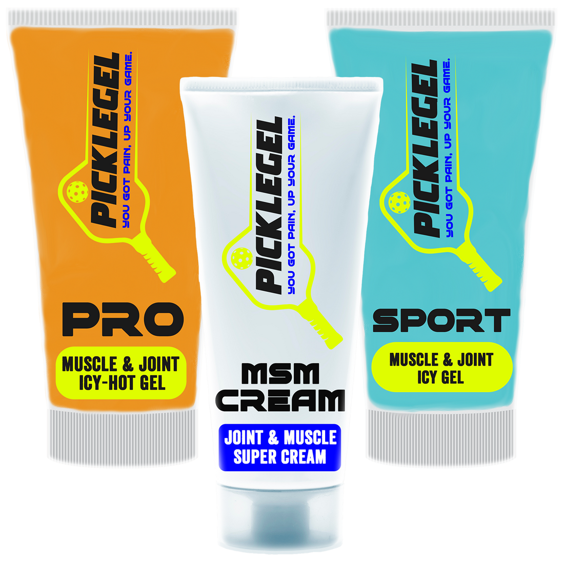 Variety Pack - PickleGEL Sport, Pro, and MSM Cream