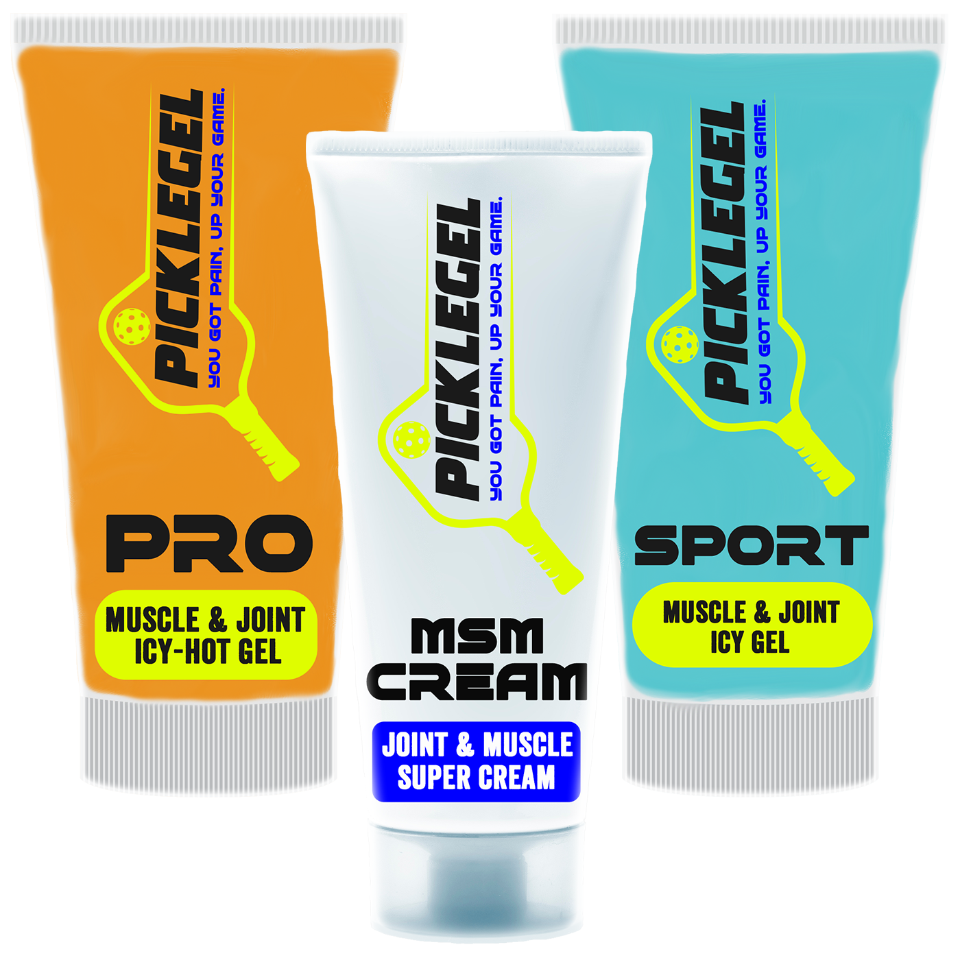 Variety Pack - PickleGEL Sport, Pro, and MSM Cream