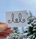 BioGeometry Die-Cut Sticker: Angelic Signature