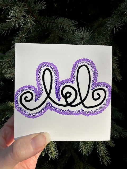 BioGeometry Drawing: Angelic Signature (Purple)