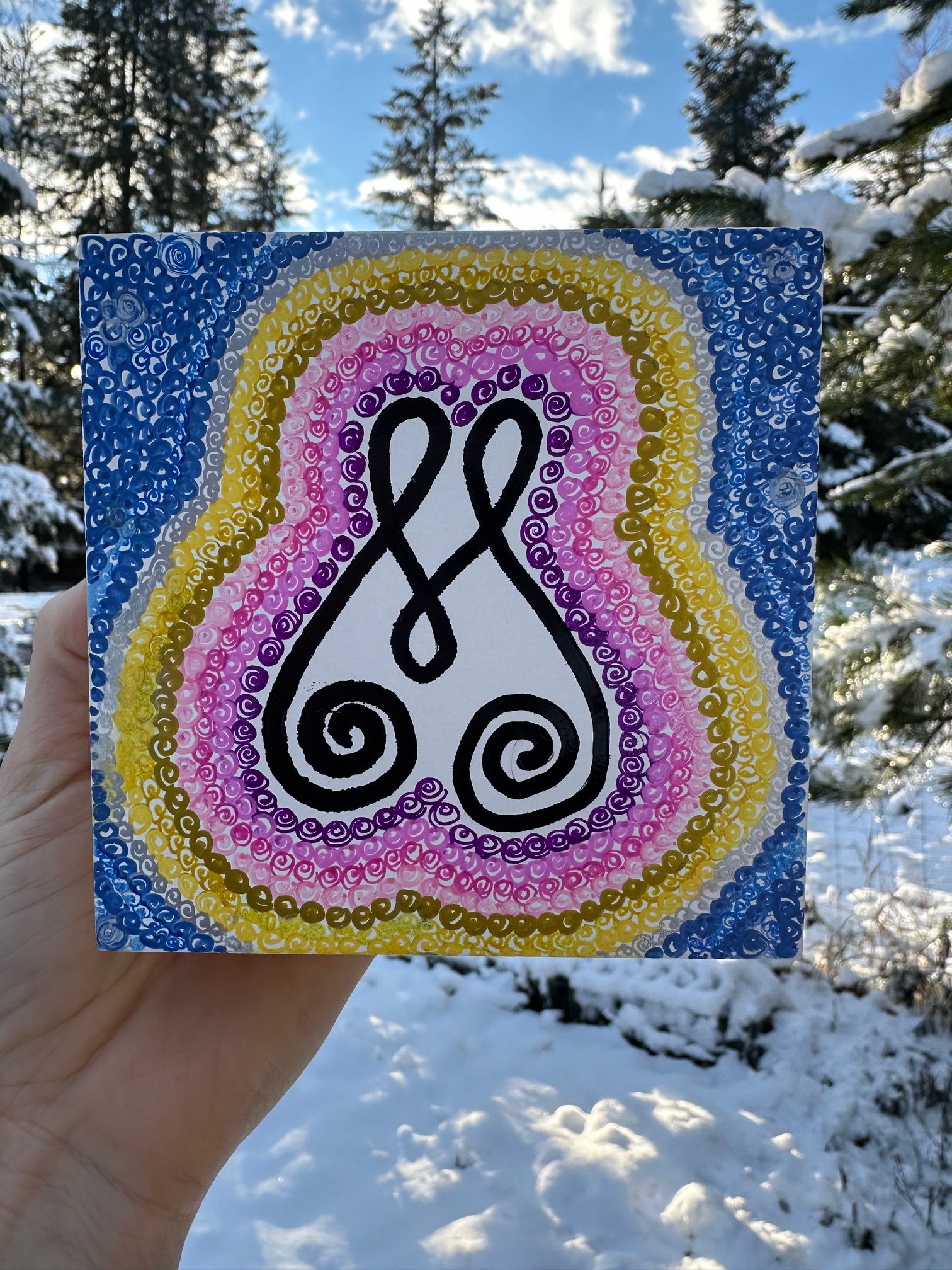 BioGeometry Drawing: Human Attributes of Divine Names, Compassion-Rahman