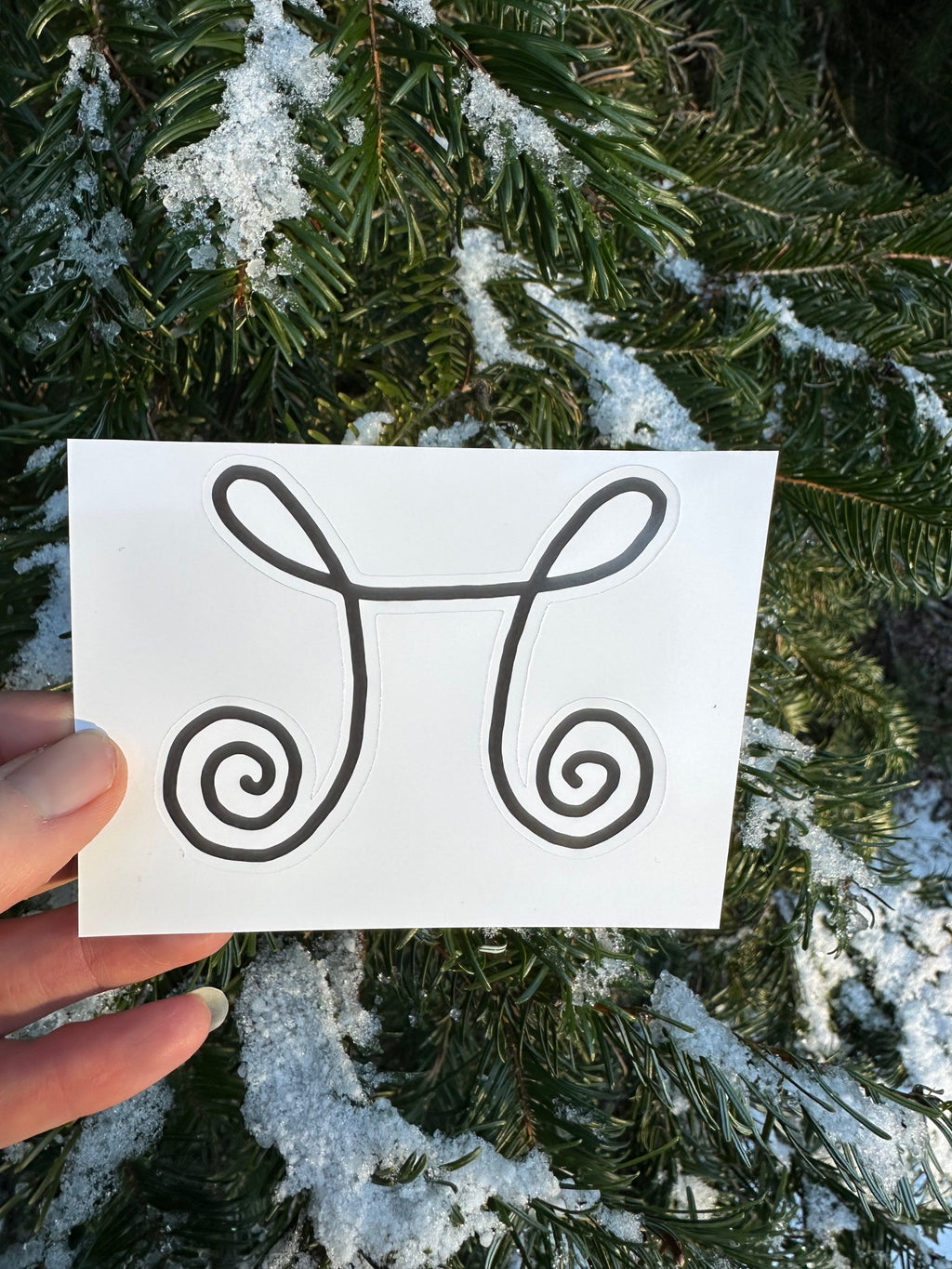 BioGeometry Die-Cut Sticker: Brain 4