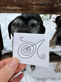 BioGeometry Die-Cut Sticker: Eyes 13