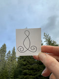BioGeometry Die-Cut Sticker: Female Organs 2