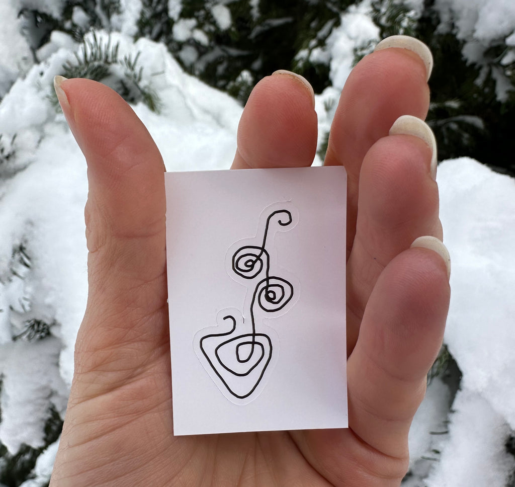 BioGeometry Die-Cut Sticker: Heart 9
