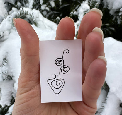 BioGeometry Die-Cut Sticker: Heart 9