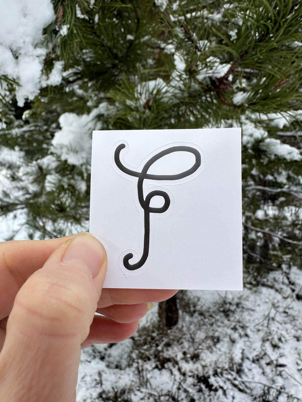 BioGeometry Die-Cut Sticker: Hip 1