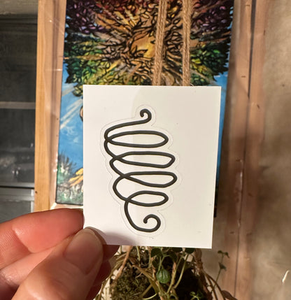 BioGeometry Die-Cut Sticker: Intestines 3