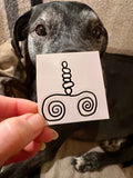 BioGeometry Die-Cut Sticker: Lungs 1