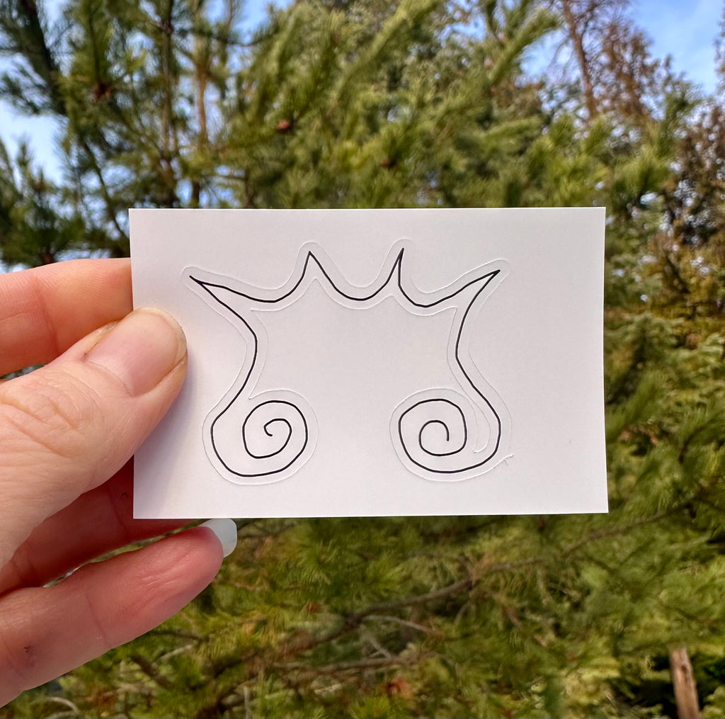 BioGeometry Die-Cut Sticker: Sinus 6