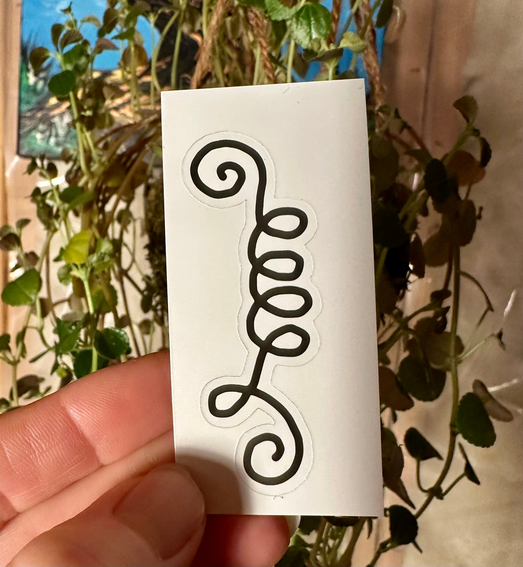 BioGeometry Die-Cut Sticker: Spine 13