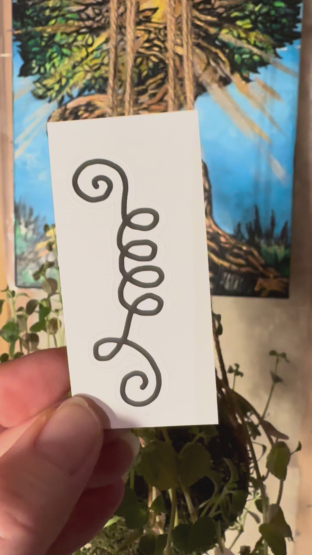 BioGeometry Die-Cut Sticker: Spine 13