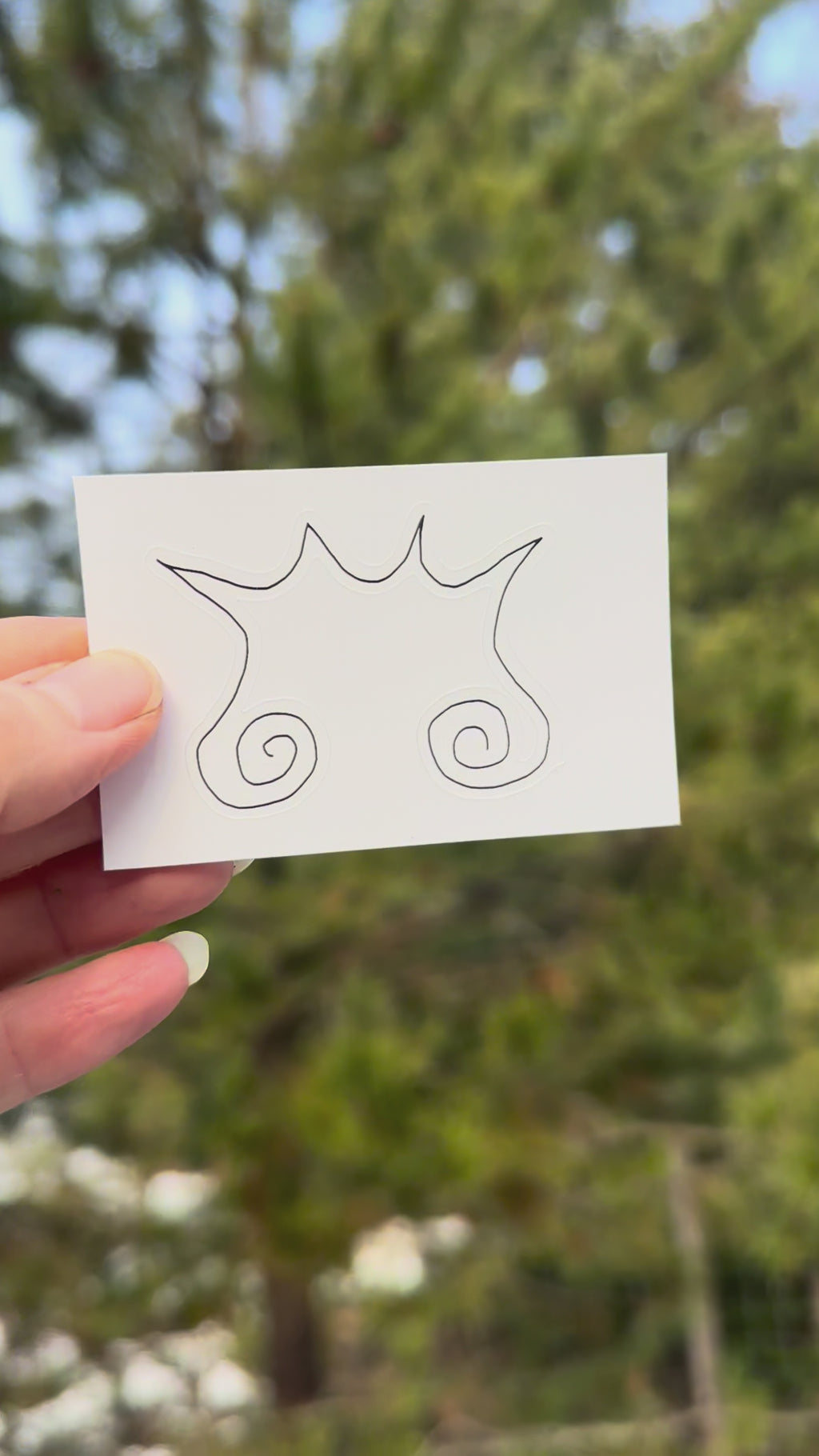 BioGeometry Die-Cut Sticker: Sinus 6