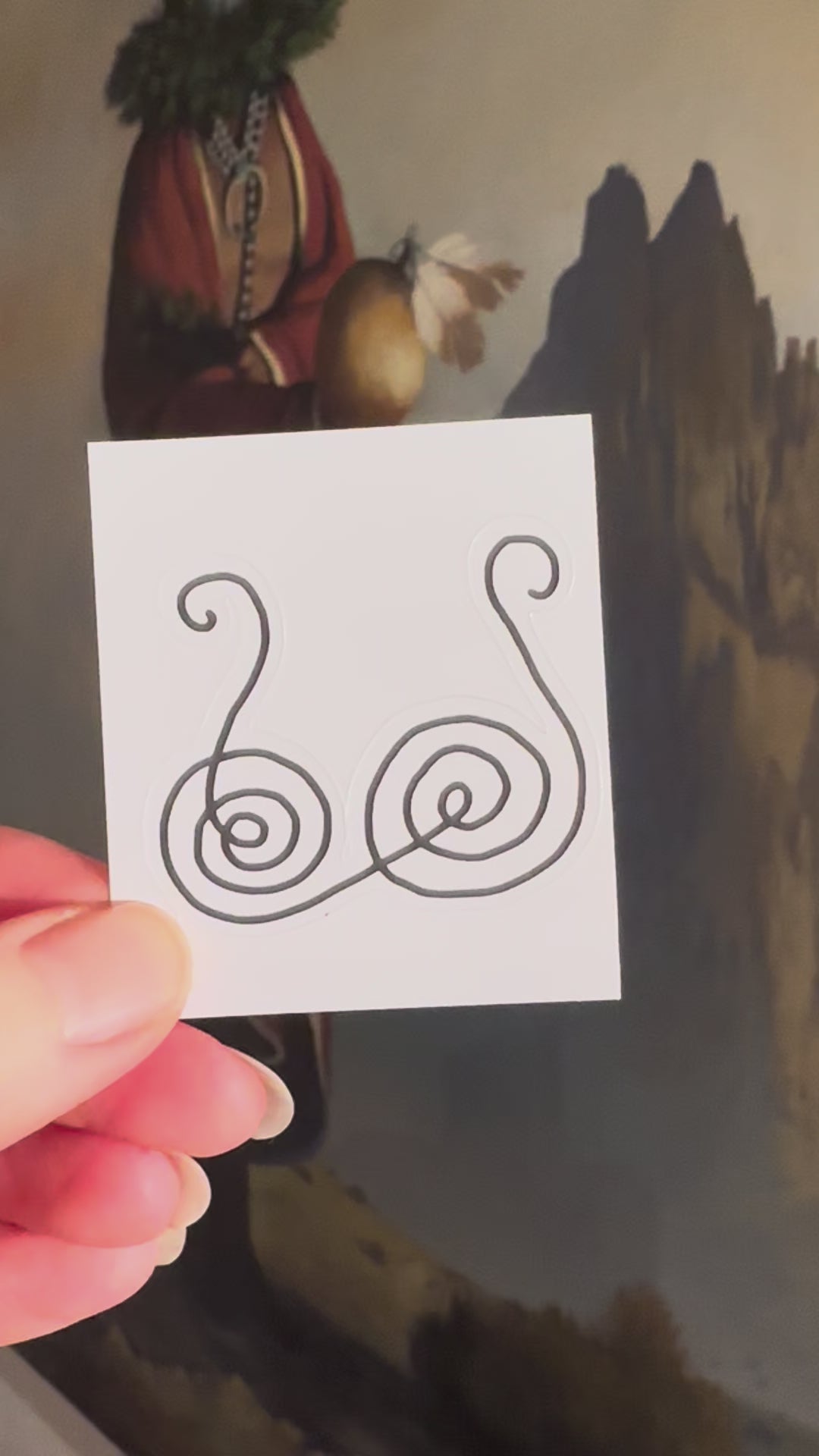 BioGeometry Die-Cut Sticker: Male Organs 3