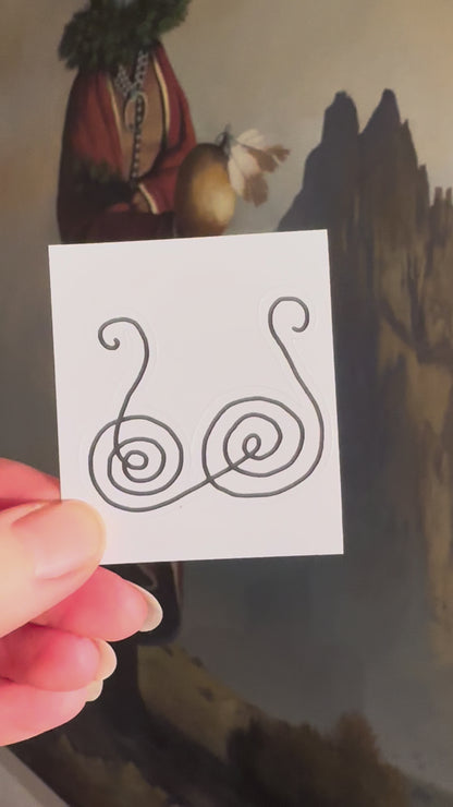 BioGeometry Die-Cut Sticker: Male Organs 3