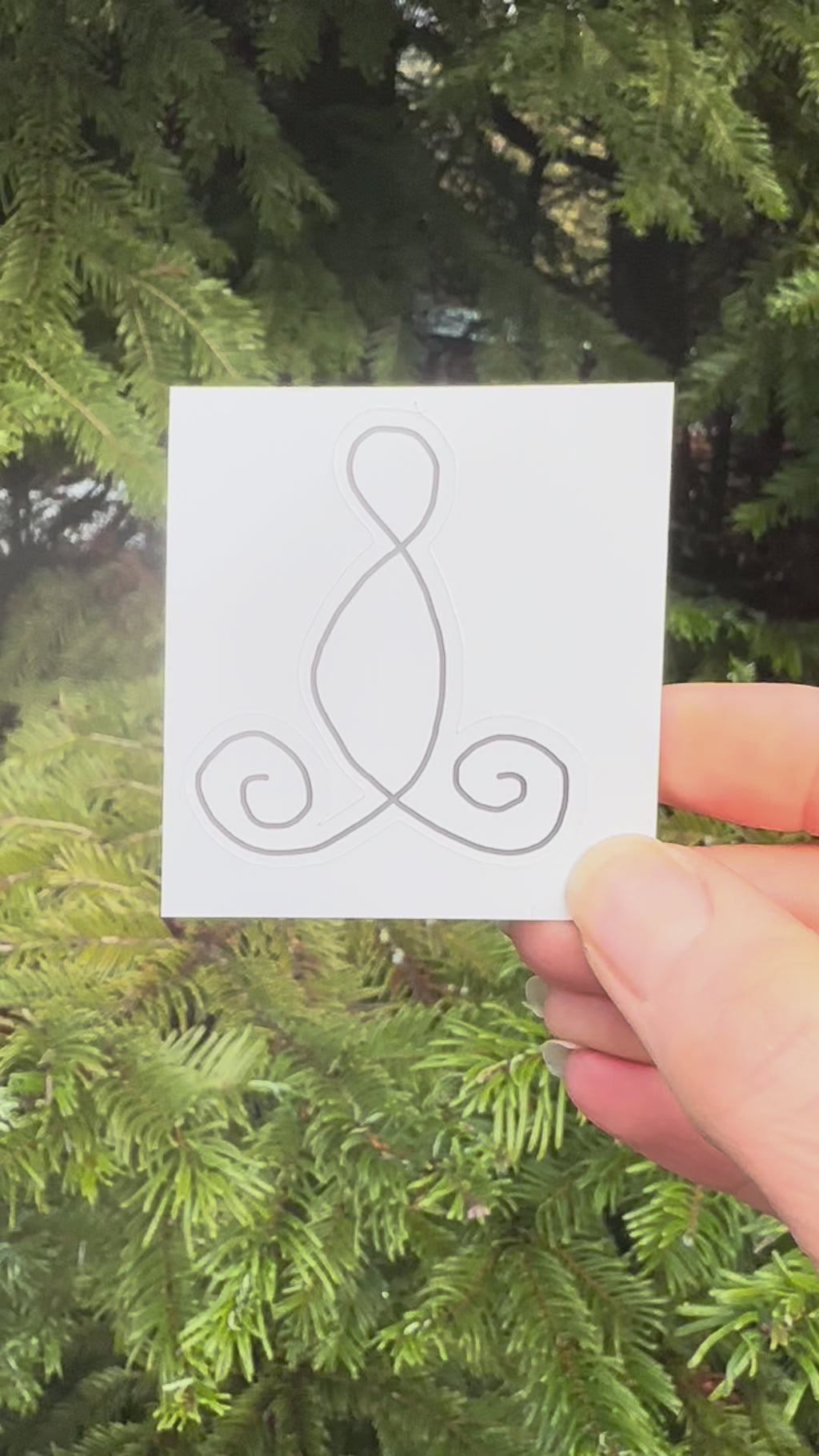 BioGeometry Die-Cut Sticker: Female Organs 2