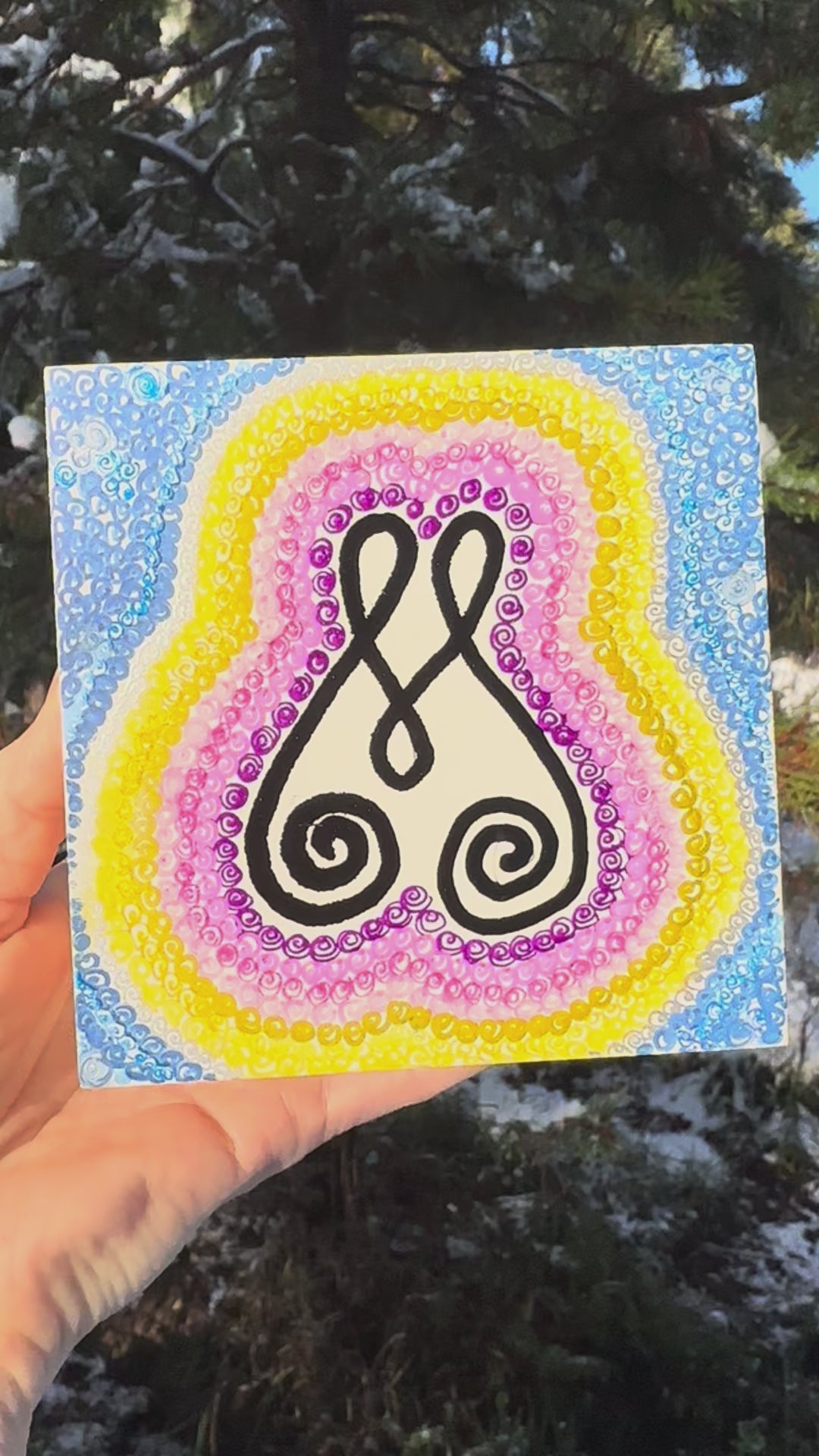 BioGeometry Drawing: Human Attributes of Divine Names, Compassion-Rahman