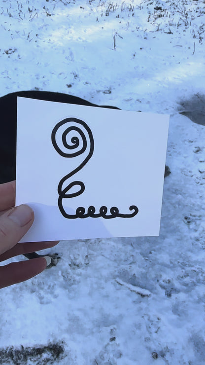 BioGeometry Die-Cut Sticker: Jaw & Teeth 1